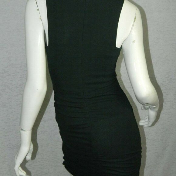 Yigal Azrouel Dress Green with Leather Trim Size 2‎ - Picture 6 of 16